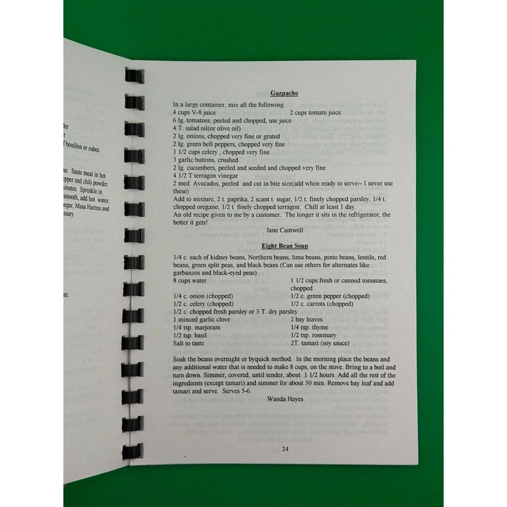 Cantwell First Cousins Cookbook Family Recipes Spiral Bound Community Texas